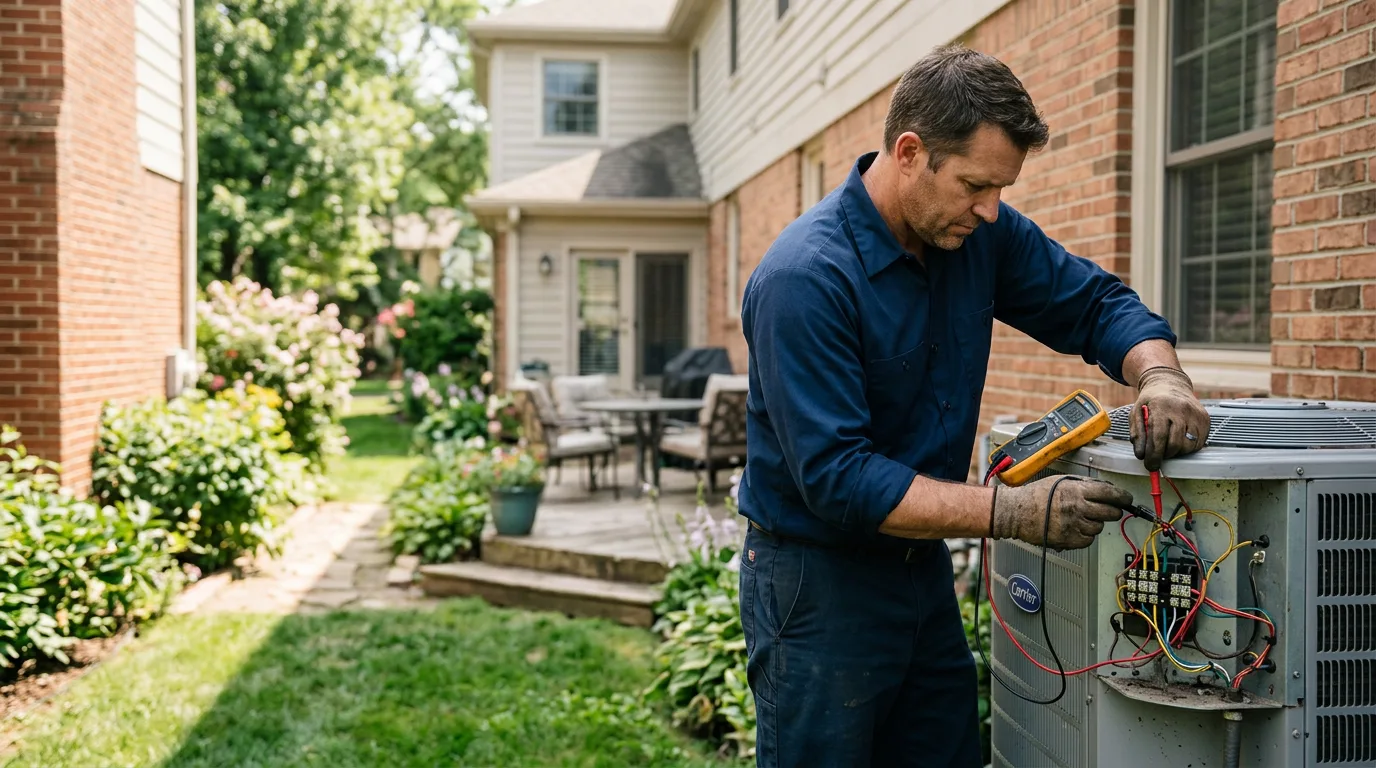 HVAC technician working near Clune, PA